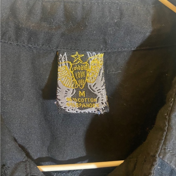 Alternative Motorcycle Patch Work Punk Shirt - Picture 5 of 5